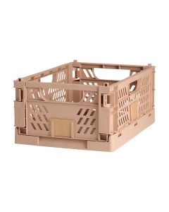 Caja almacenaje plegable 50x33x25cm arena natural