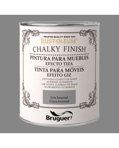 Rust-oleum chalky finish muebles gris invernal 0,750l 5397538 bruguer