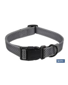 COLLAR PARA PERROS  REFLECTANTE GRIS 1,5 X 30-45 CM COFAN