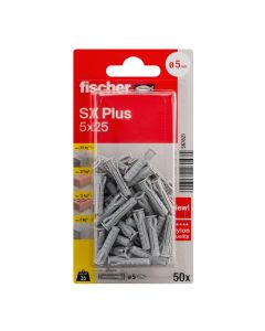 Blister taco fischer sx plus ø5x25mm k nv 50 unid. 567821