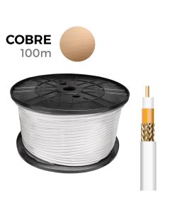 Cable coaxial apantallado 100% cobre euro/m