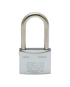 Candado inoxidable 30al 30mm con 2 llaves. arco largo. ifam