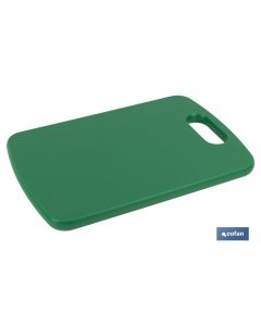 TABLA CORTE CON ASA VERDE 30X20X1.5cm MODELO CHIPS COFAN