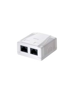 Caja superficie 2 conectores rj45 cat6