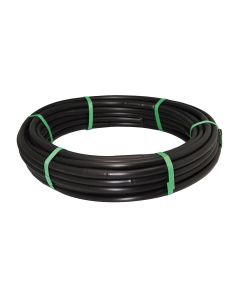 Rollo de 25m de tuberia de goteo 16mm con goteros a 0,35cm 2 l/h color negro. blue bird