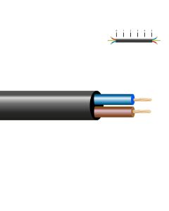 Manguera tubular vv-k06/1kv 2 x 2,50 mm², negra euro/m