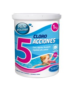 Cloro 5 acciones tabletas 1kg tamar