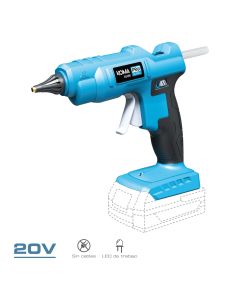 Pistola termofusible 20 v