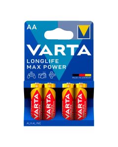 Pila varta longlife max power aa - lr06 (blister 4 unid.) ø14,5x50,5mm