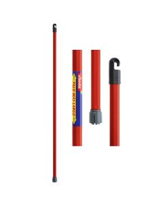 Palo para fregona con enganche monoclick rojo 140cm 112139 vileda