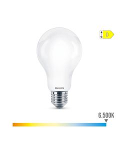 Bombilla standard led e27 13w 2000lm 6500k luz fria ø7x12,1cm. philips