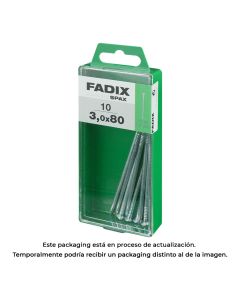 Caja m 10 unid. clavo cp acero 3,0x80mm fadix