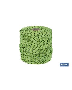 CORDÓN TRENZADO HIPPIE VERDENEGRO 3MM X 25 M COFAN