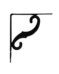 Escuadra ornamental plm05 negro 155 x 110 mm