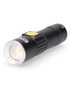 Mini linterna con zoom 1 led 120lm/40lm/ flash 9.000k recargable con usb.