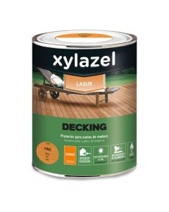 Xylazel protector de suelos de madera al agua de larga duración decking pino 0,750l