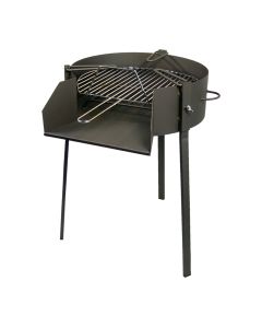 Barbacoa redonda con soporte para paella ø60cm imex el zorro