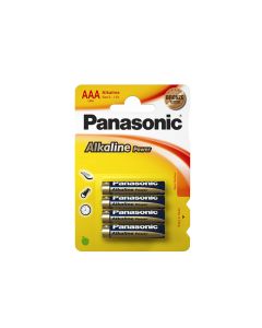 Pila alkalina panasonic bronze aaa - lr03 1,5v (blister 4 unid.) ø10,5x44,5mm