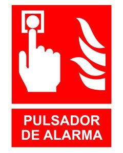 SEÑAL FOTOLUMINES.PULSADOR ALARM.EX038