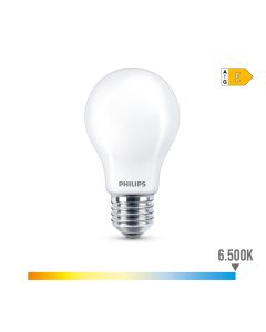 Bombilla standard led e27 8,5w 1.055lm 6500k luz fria ø6x10,4cm. philips