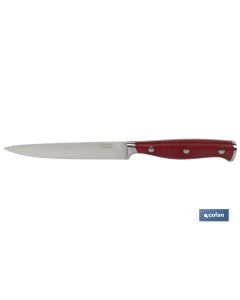 CUCHILLO VERDURAS  HOJA13cm MODELO AGUACEJO ROJO COFAN