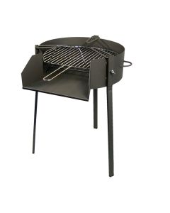 Barbacoa redonda con soporte para paella ø50cm imex el zorro