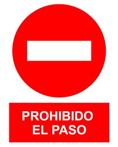 SEÑAL PROHIBIDO PASO SP868