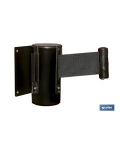 SOPORTE PARED CINTA EXTENSIBLE NEGRA 2100 MM Y ANCLAJES COFAN