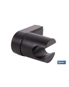 SOPORTE DE DUCHA PARA PARED COLOR NEGRO ABS COFAN