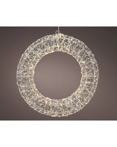 Adorno corona colgante microled blanco cálido, ø38 cm