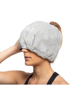 Gorro de gel para migrañas y relajación hawfron, color gris. innovagoods