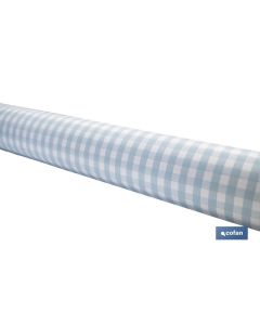 ROLLO DE MANTEL ANTIMANCHAS CUADROS AZULES 1,40 X 20 M COFAN