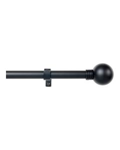 Kit barra cortina anillo extensible de 110 a 200cm negro cintacor - storplanet