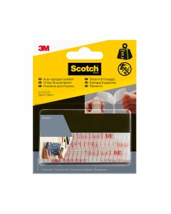 Tira de autofijación extreme, transparente, 25mmx76mm, 2 uds, max 5 kg