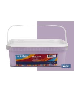 PINTURA PLÁSTICA MONOCAPA Lila (2,5 LT) COFAN