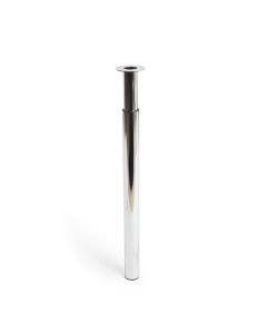 Pata extensible cilíndrica de acero en acabado cromo brillo mod.406e. altura 71/110cm rei