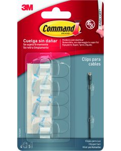 GANCHO COMMAND 17017CLR 4U+5TIRAS TRANS