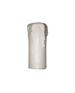 Vela corta para portalamparas e14 blanco solera 853