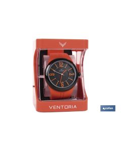 RELOJ INOX MODELO ENERGY-NARANJA COFAN