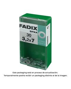 Caja s 30 unid. arandela plana cinc 3,2x7mm fadix