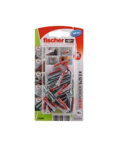 Blister 18 tacos+tornillos duopower ø5x25mm 534996 fischer