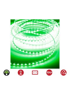 Tira de led 50m. 60 leds/m 4,2w/m verde edm 220-240v ip44