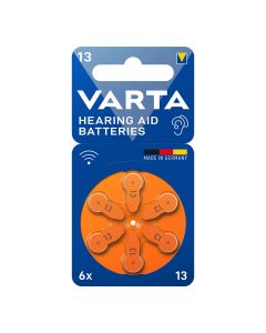 Pila para audífonos varta hearing aid batteries 13 (blister 6 unid.)