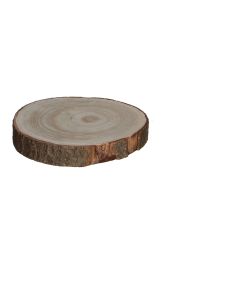 Base decorativa tronco de madera ø20x3cm