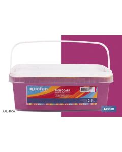 PINTURA PLÁSTICA MONOCAPA Magenta (2,5 LT) COFAN