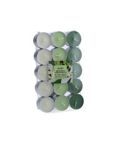 Pack 30 unid. velas con aroma musk-flores blancas 3,7cm magic lights