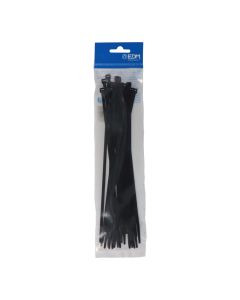 Bridas negras 4,8 x 250 mm nylon alta calidad (bolsa 25 unid.)