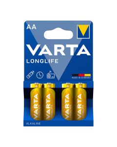 Pila alkalina varta aa - lr06 longlife (blister 4 unid.) ø14,5x50,5mm