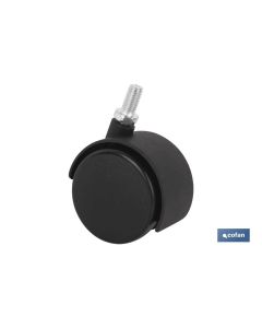 RUEDA PLASTIC Ø50MM TORNILLO 8X15 COFAN