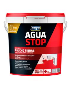 Aguastop caucho fibras gris 5kg 903303